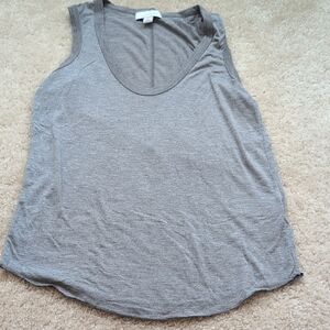 Topshop Gray U-Neck Tank